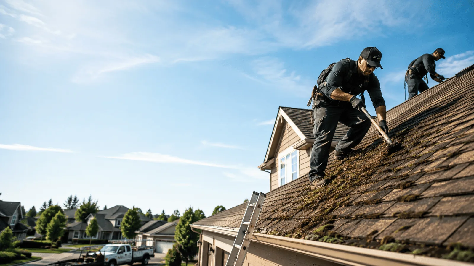 Roof Moss Removal in Fayetteville, TX near me